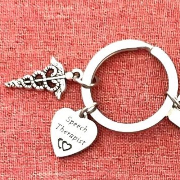 SPEECH THERAPIST “I WANT TO BE A SCHWA IT”S NEVER STESSED” KEY CHAIN NEW - Picture 2 of 4